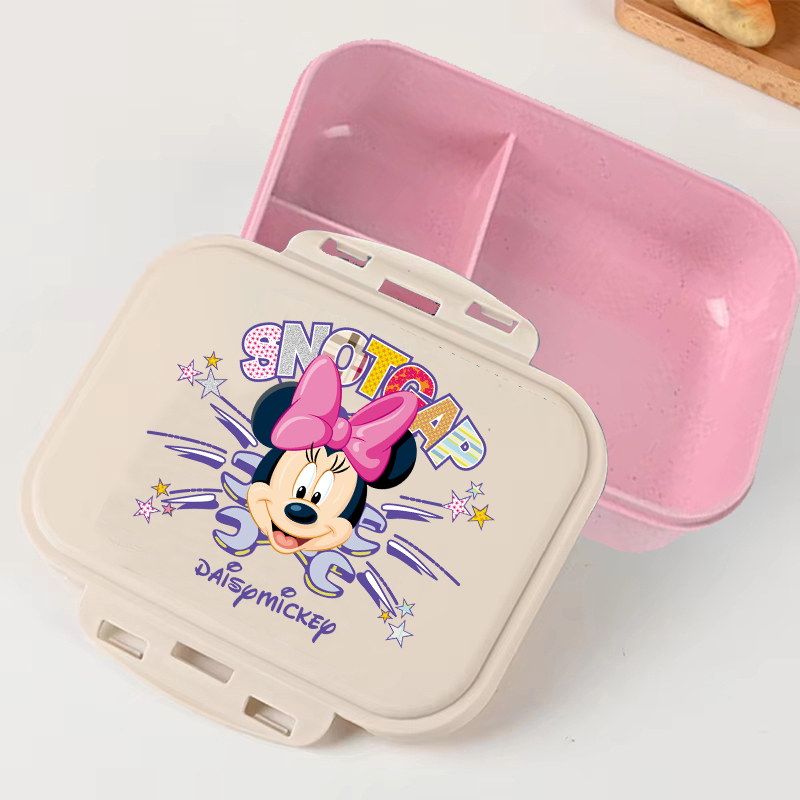 Food Storage Box Set - Minnie Mouse Pink Disney Cartoon Lunch