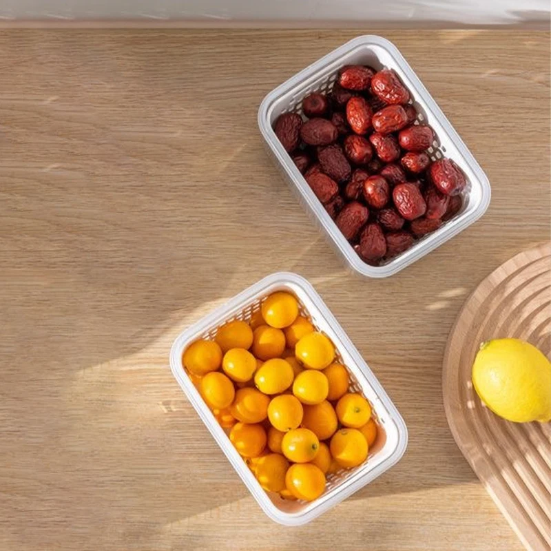 Food Storage For Refrigerator - Refrigerator Storage Box, Drainage Preservation Box,