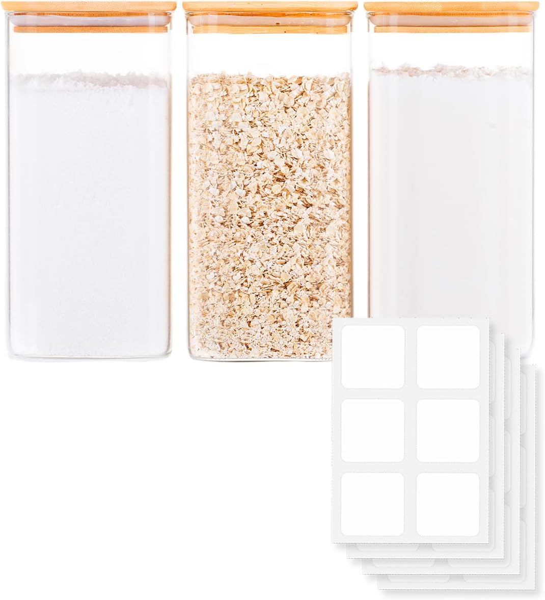Food Storage Jar Glass - Glass Food Storage Jars with Airtight