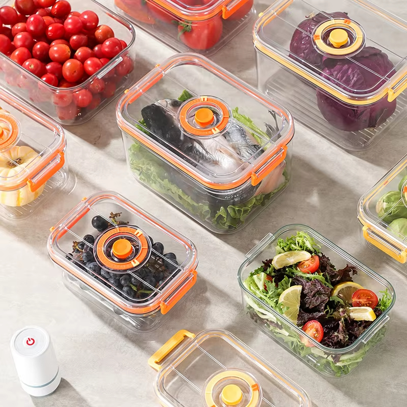 Food Storage For Refrigerator - Vacuum Fresh-keeping Box Refrigerator Sealed Canister