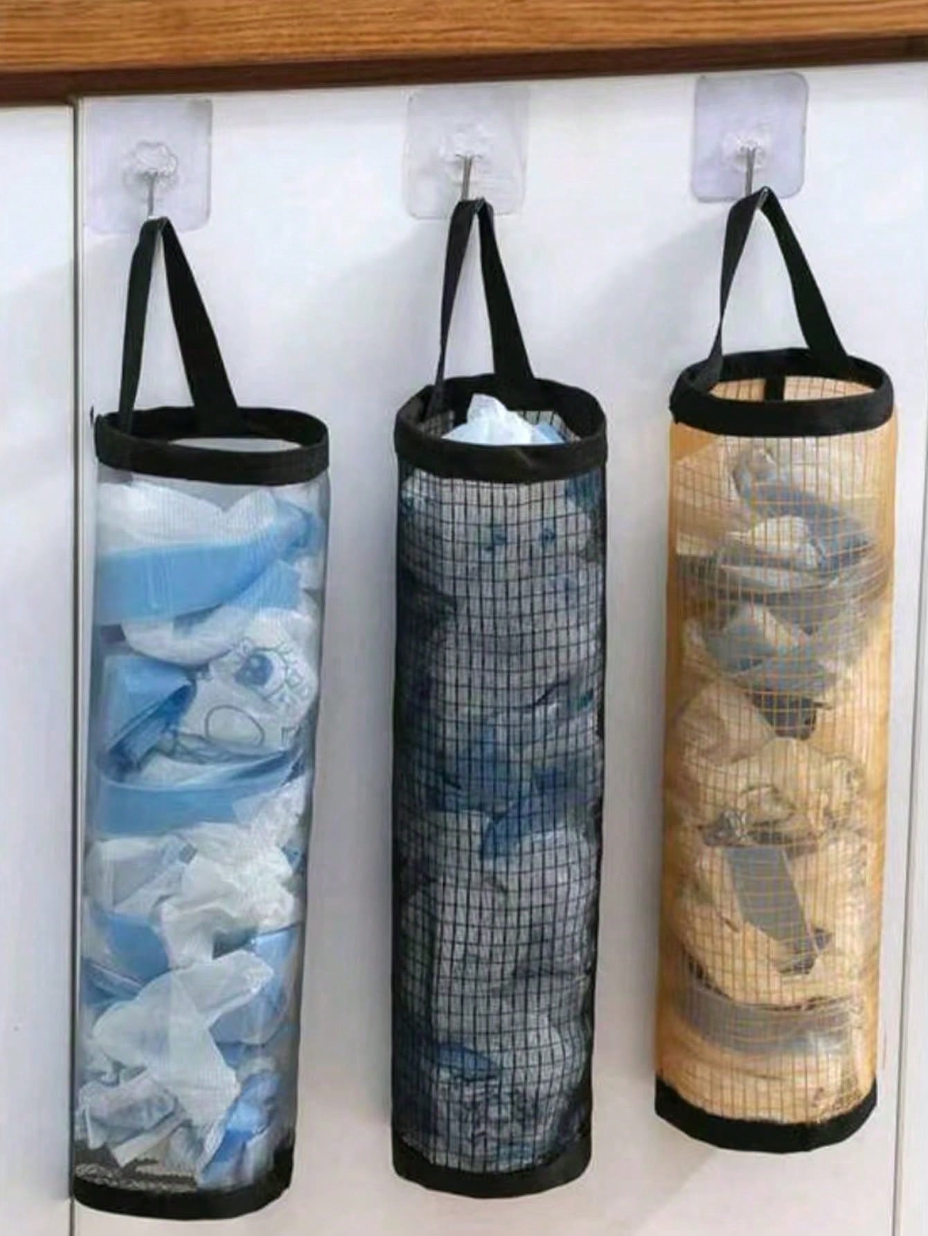 Food Storage Room - 3/2/1 Pcs Wall-Mounted Plastic Bag Dispenser,
