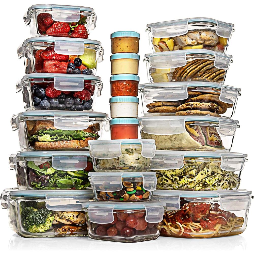 Food Storage Box Set - Pc Set Glass Food Storage Containers