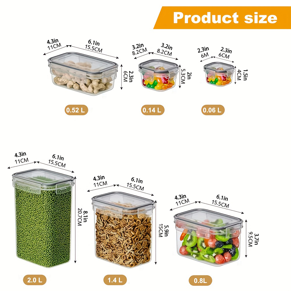 Kitchen 7pcs Food Containers S - Food Storage Kitchen Container Set recension och pris