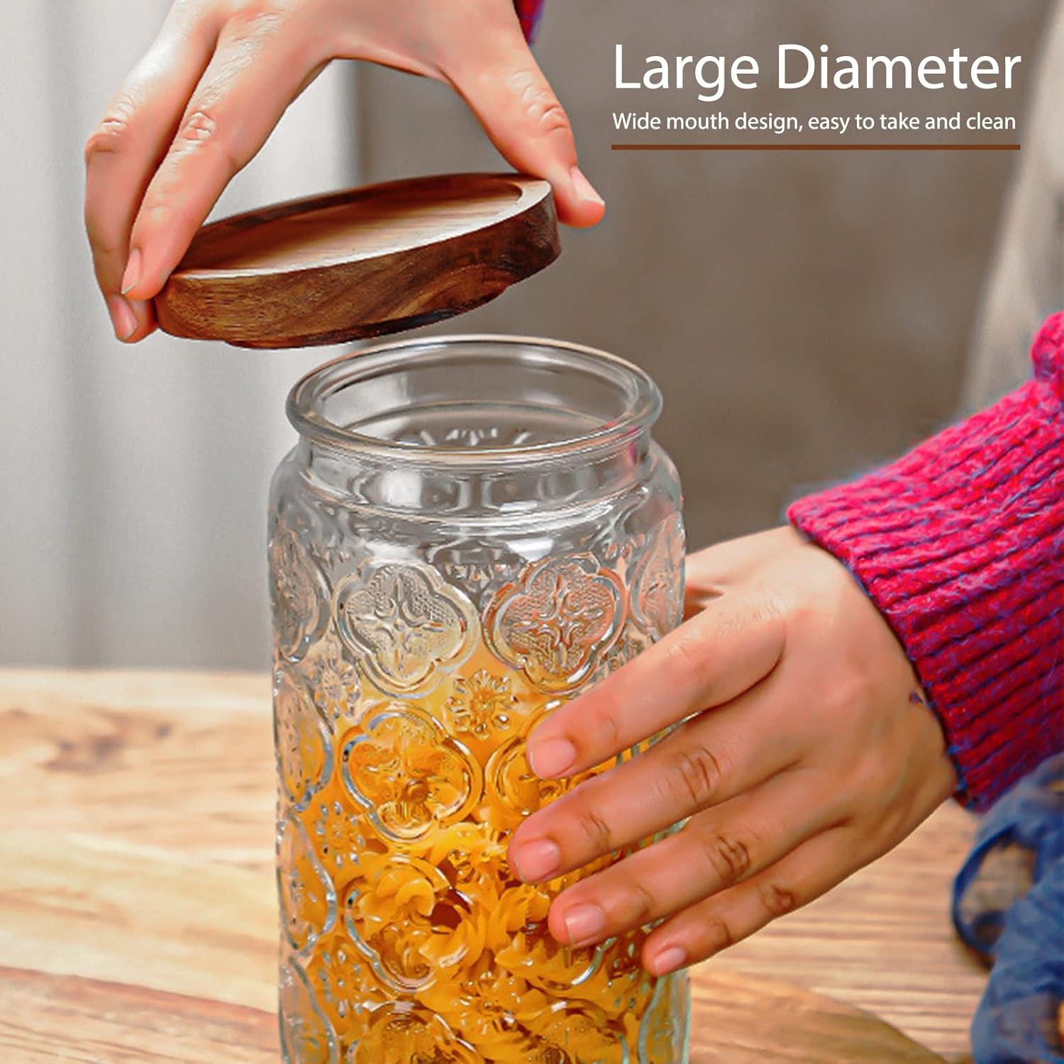 35oz/1000ml Glass Storage Jars - Food Storage Jar Glass recension och pris