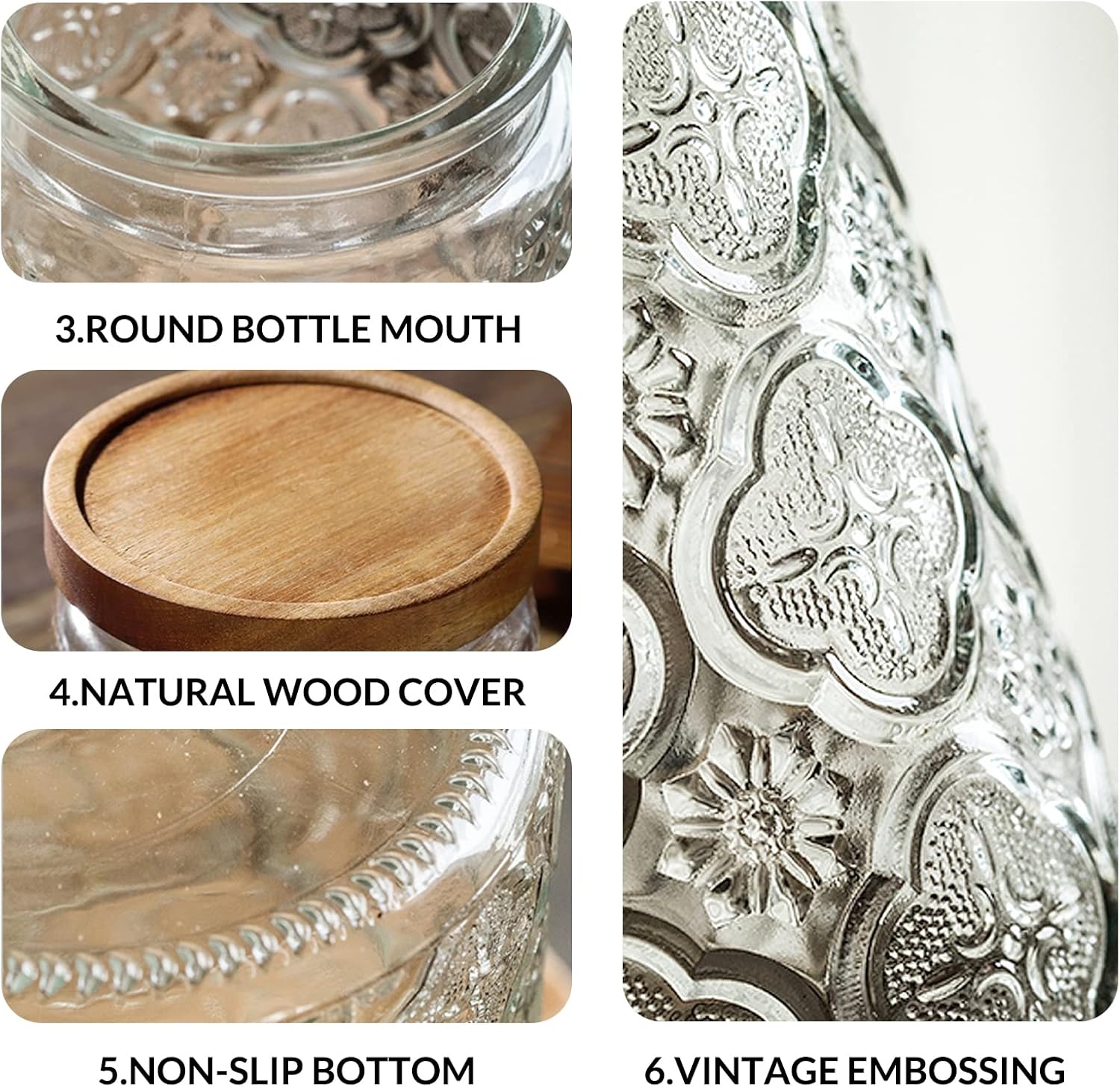 35oz/1000ml Glass Storage Jars - Food Storage Jar Glass recension och pris