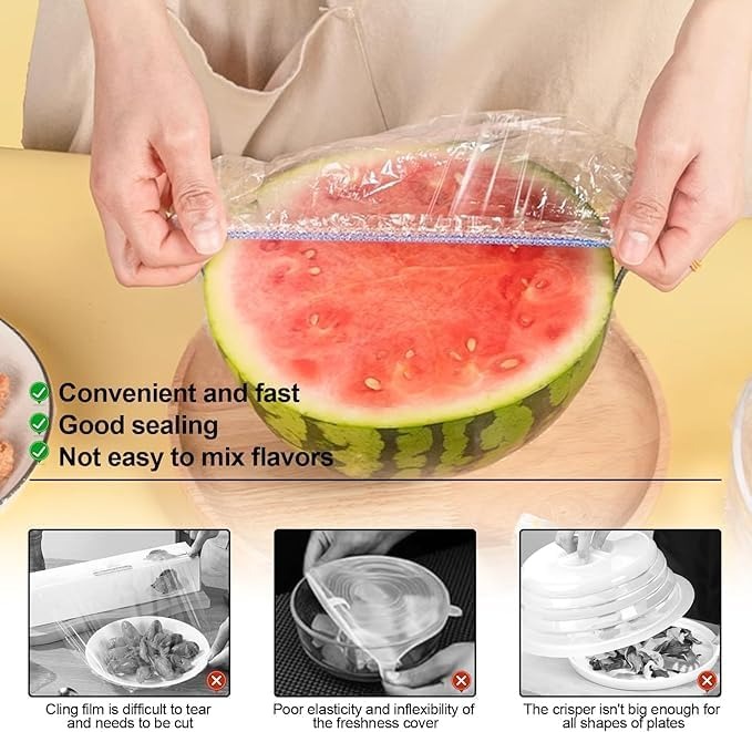100pcs Disposable Plastic Wrap - Best Food Storage recension och pris