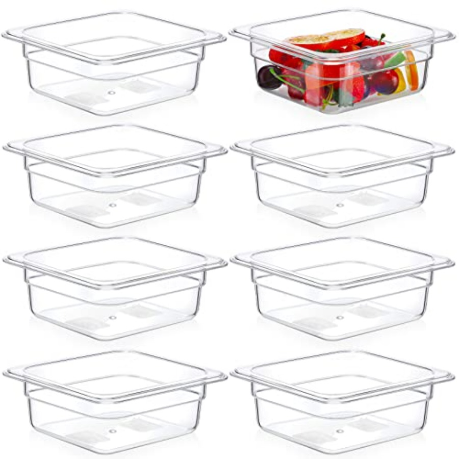 8 Pcs 1/6 Size, 2.6 Inch Deep  - Food Storage In Restaurant recension och pris