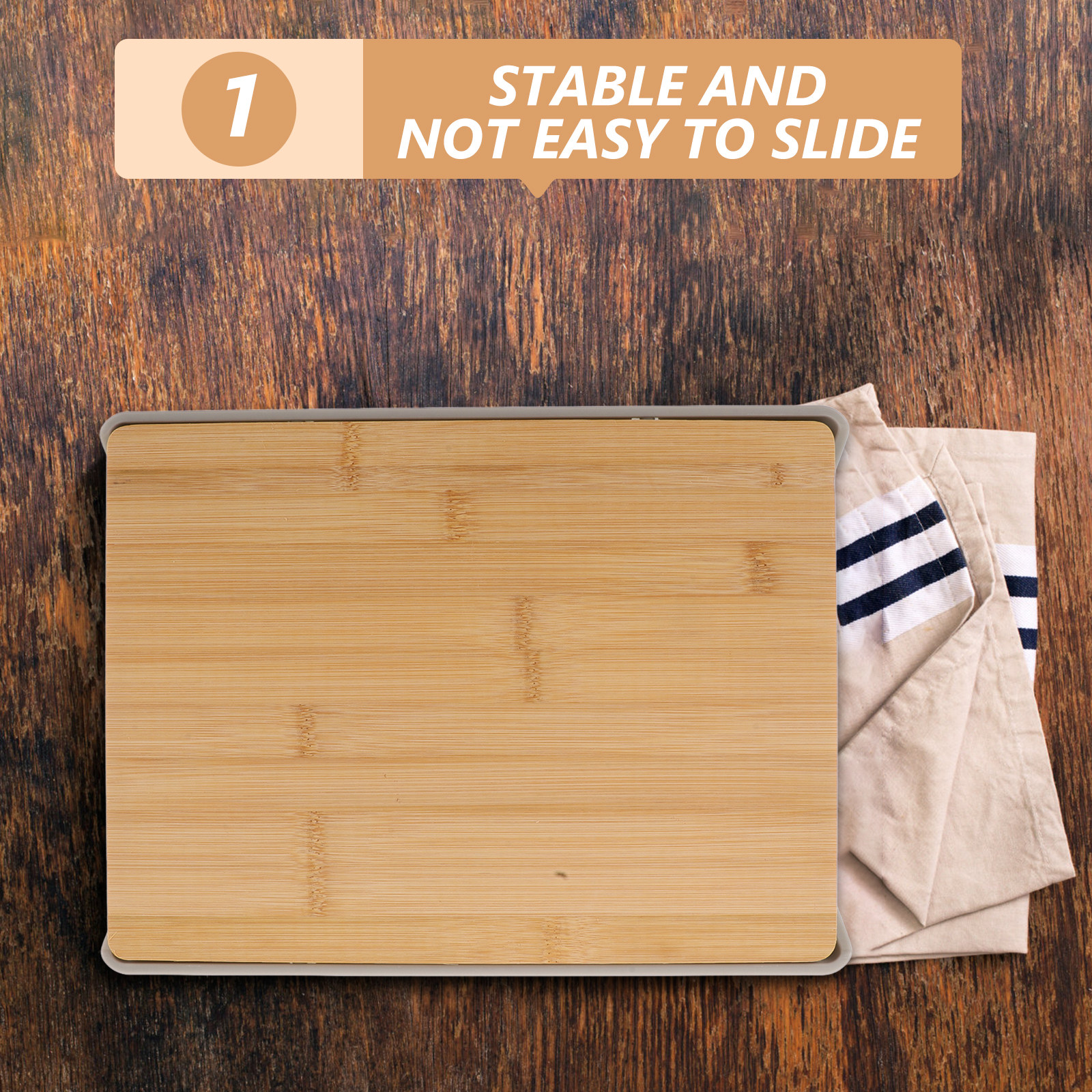 Bamboo Cutting Board with Pull - Food Storage Plastic recension och pris