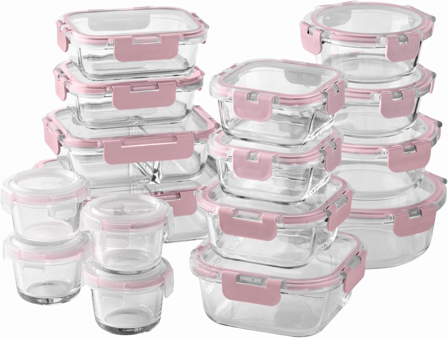 32-Pc Borosilicate Glass Food  - Food Storage Meal Prep recension och pris