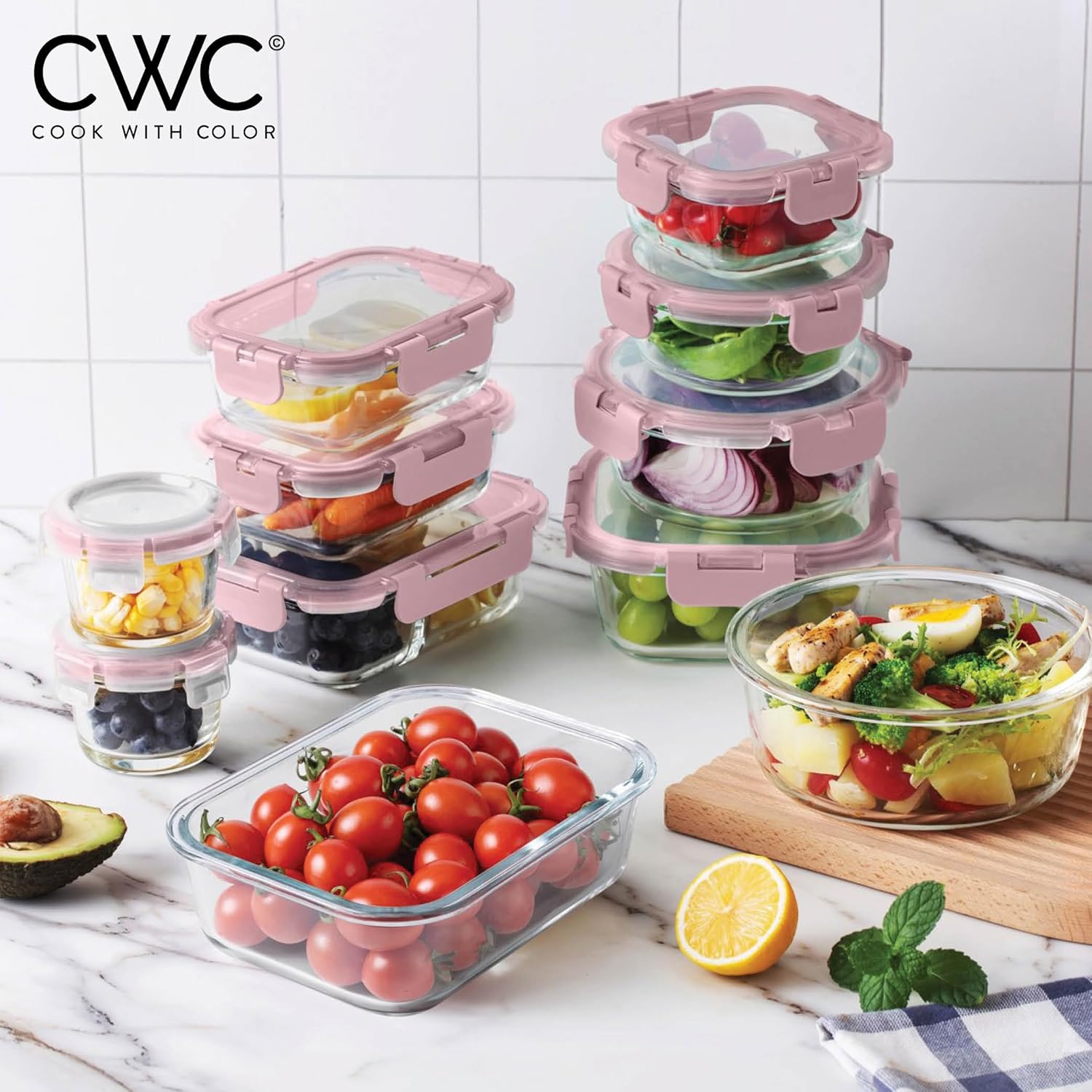 32-Pc Borosilicate Glass Food  - Food Storage Meal Prep recension och pris