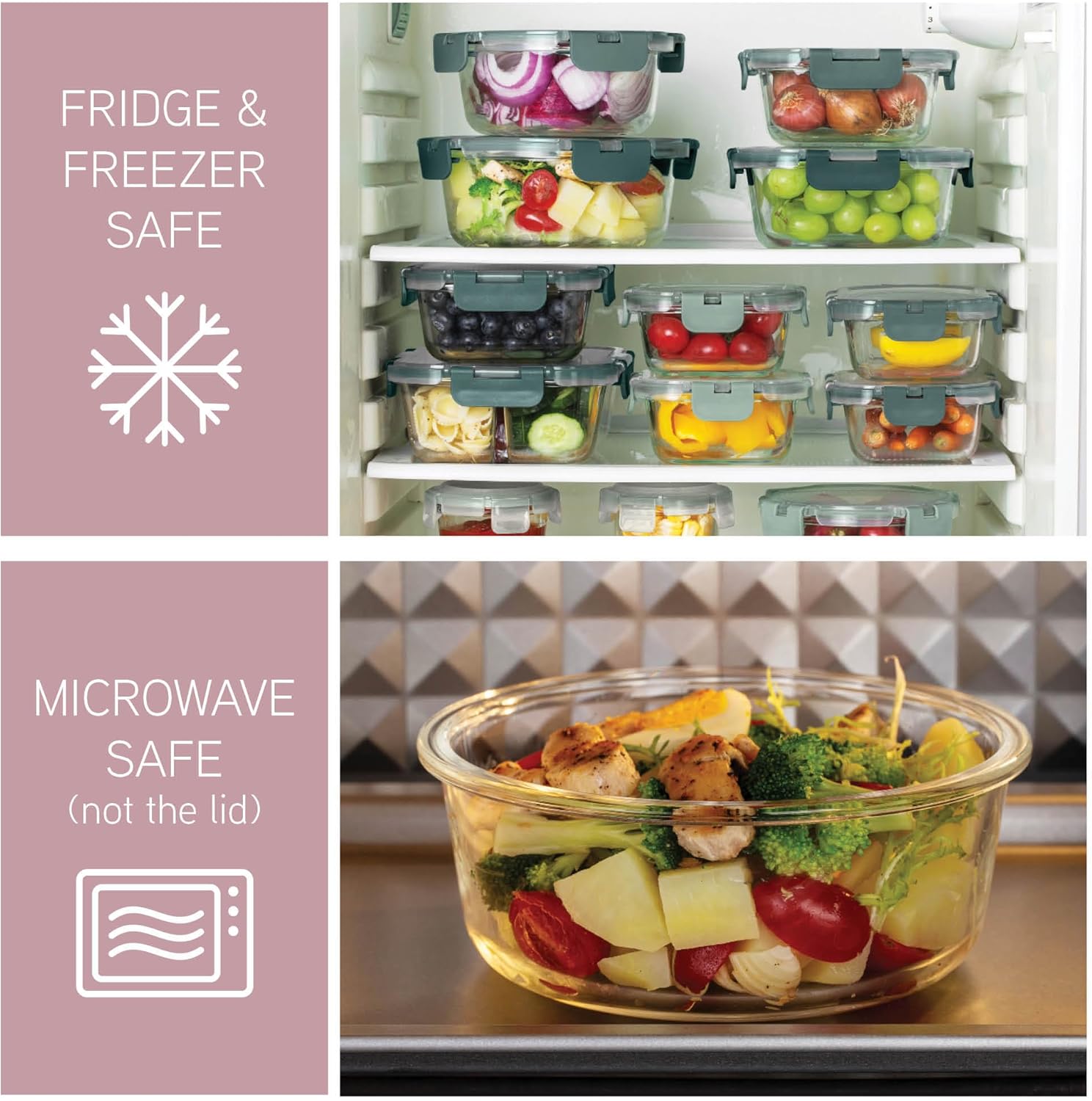32-Pc Borosilicate Glass Food  - Food Storage Meal Prep recension och pris