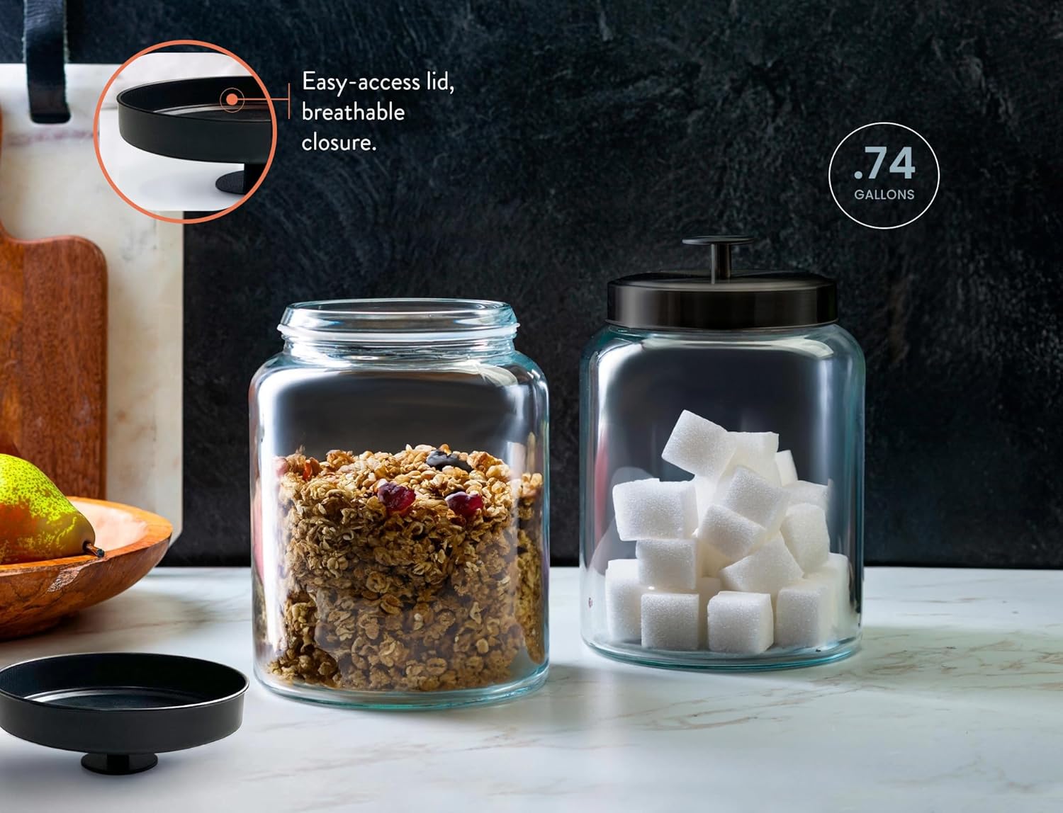 Glass Kitchen Canister Set, Fo - Food Storage Kitchen Container Set recension och pris
