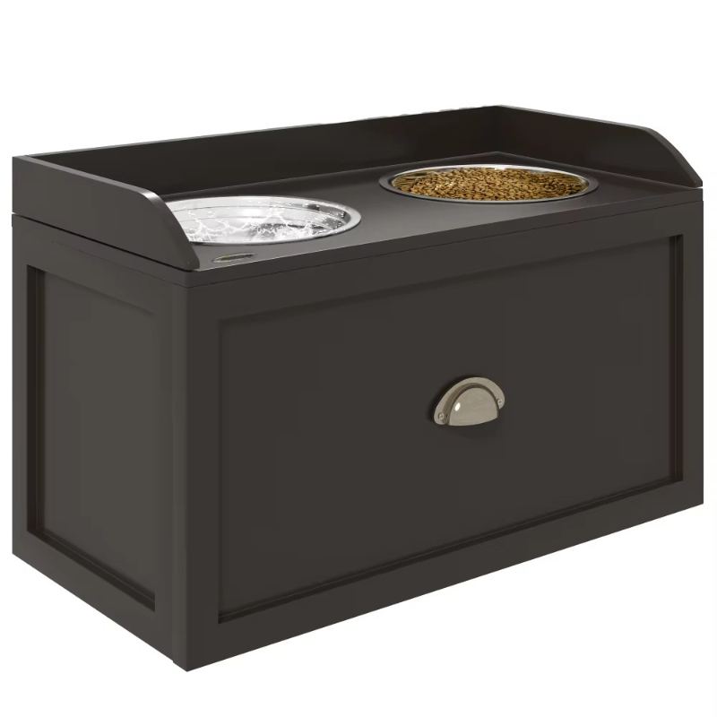 Dog food station with storage  - Food Storage Locker recension och pris