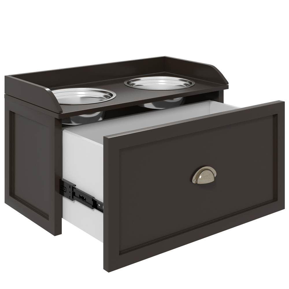 Dog food station with storage  - Food Storage Locker recension och pris