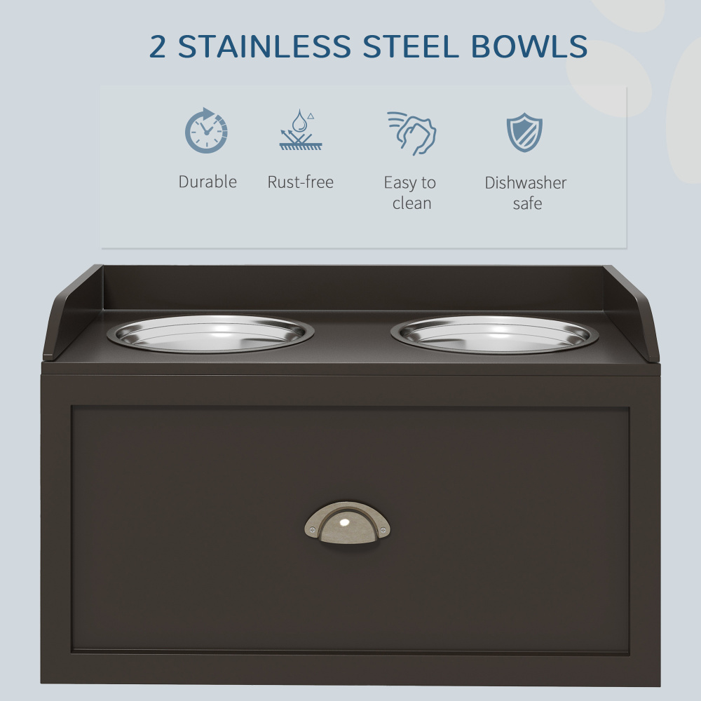 Dog food station with storage  - Food Storage Locker recension och pris