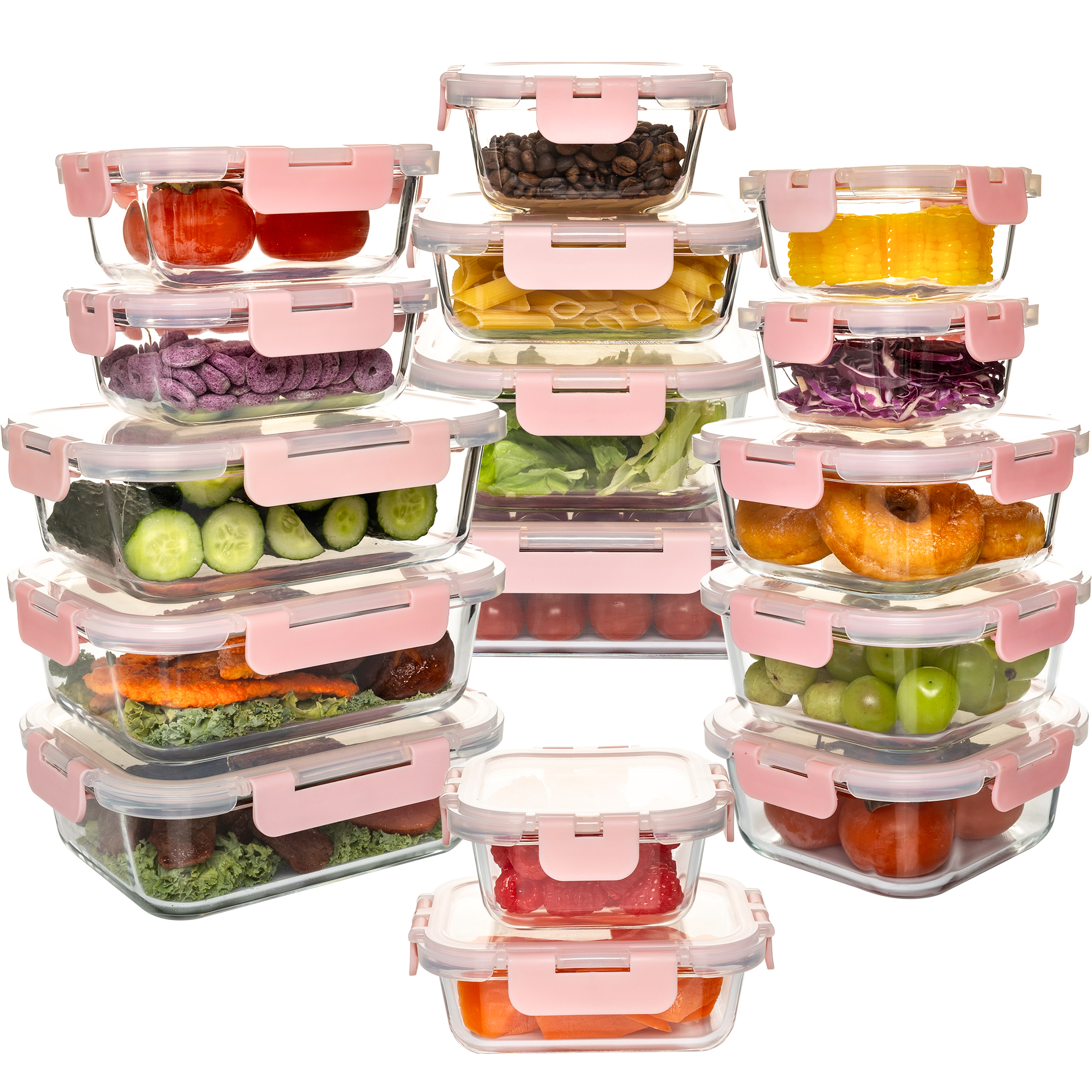 16-Piece Glass Food Storage Co - Food Storage Bowls recension och pris