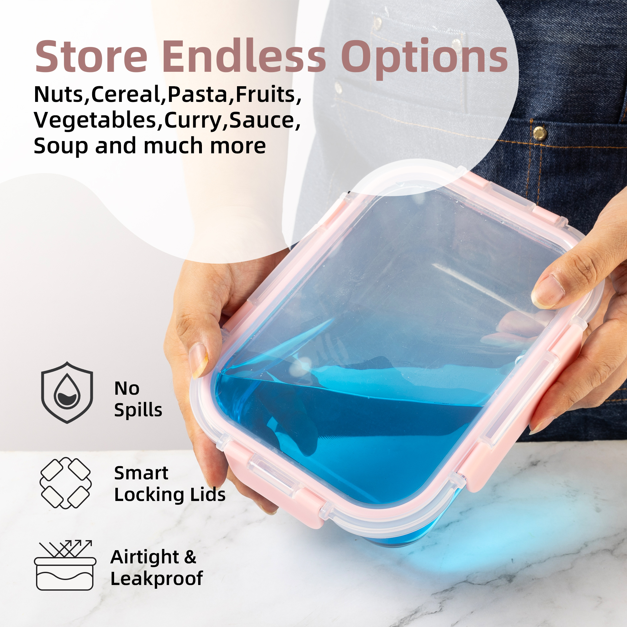 16-Piece Glass Food Storage Co - Food Storage Bowls recension och pris
