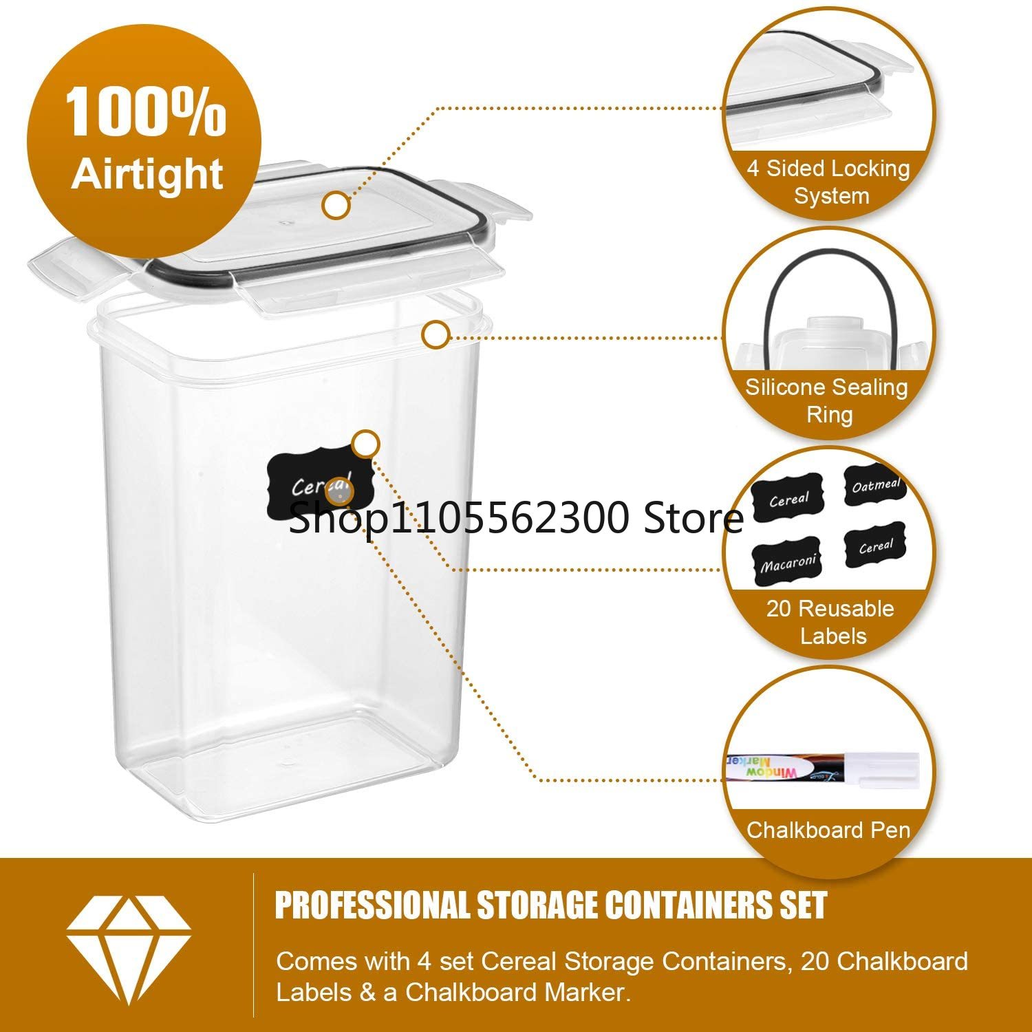 Kitchen 7pcs Food Containers S - Food Storage Kitchen Container Set recension och pris