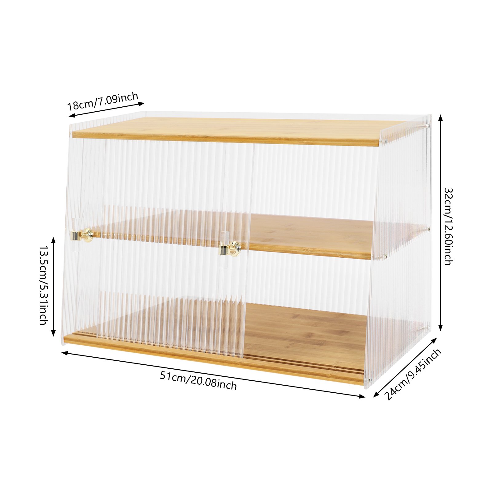 Cup Storage Rack, Bamboo Sideb - Food Storage Kitchen Cabinet recension och pris