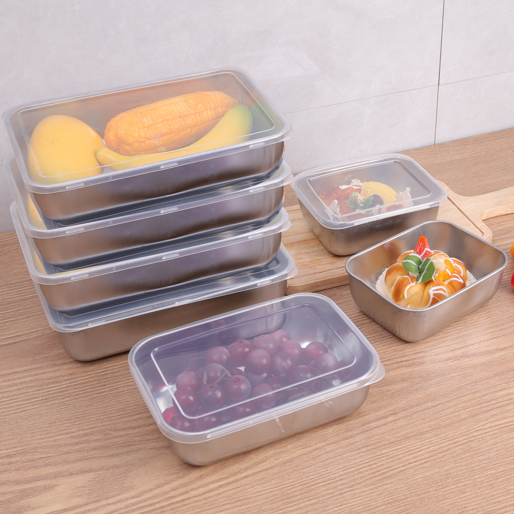 Stainless Steel Food Storage B - Food Storage Box Set recension och pris