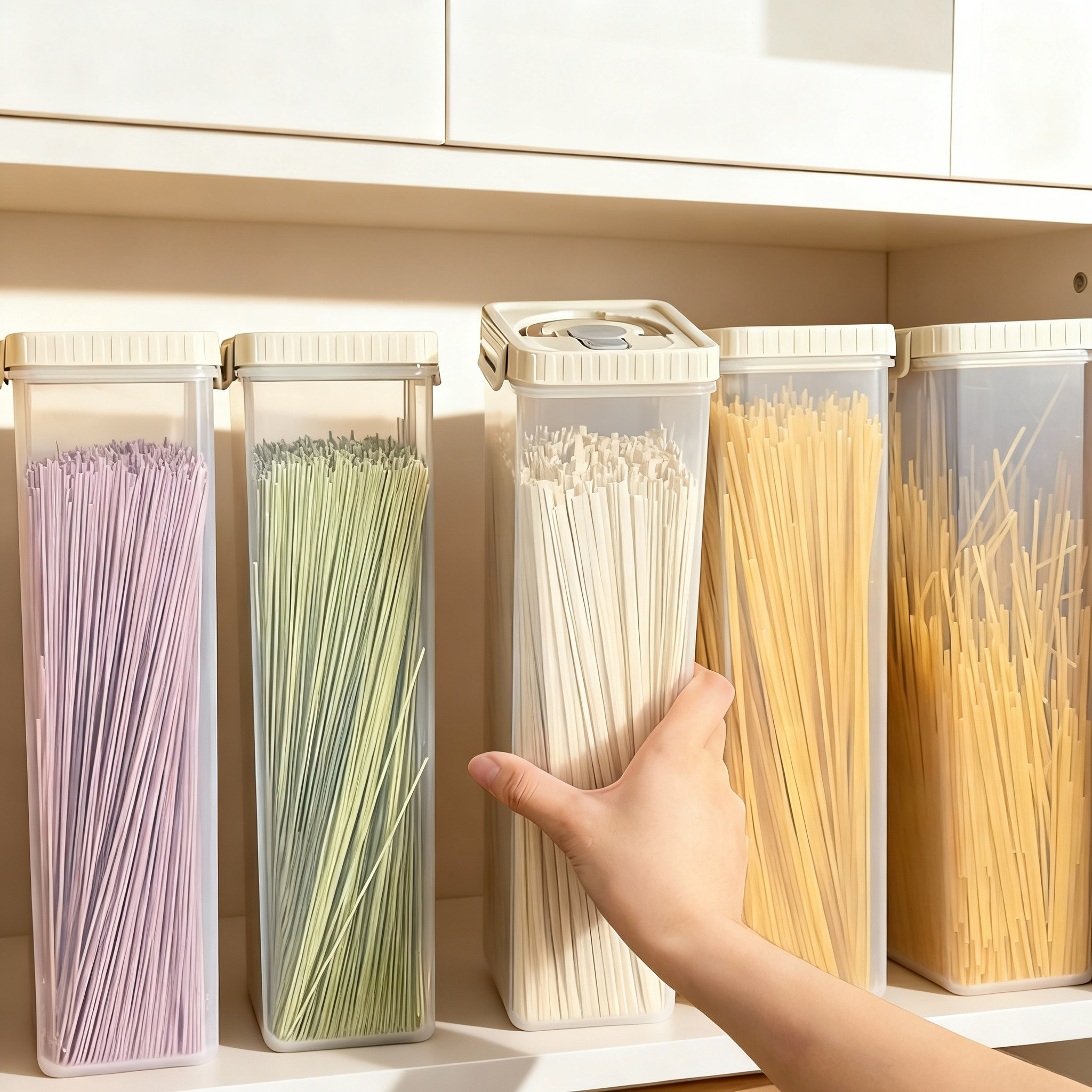 Noodles Sealed Storage Box Wit - Food Storage Box Set recension och pris