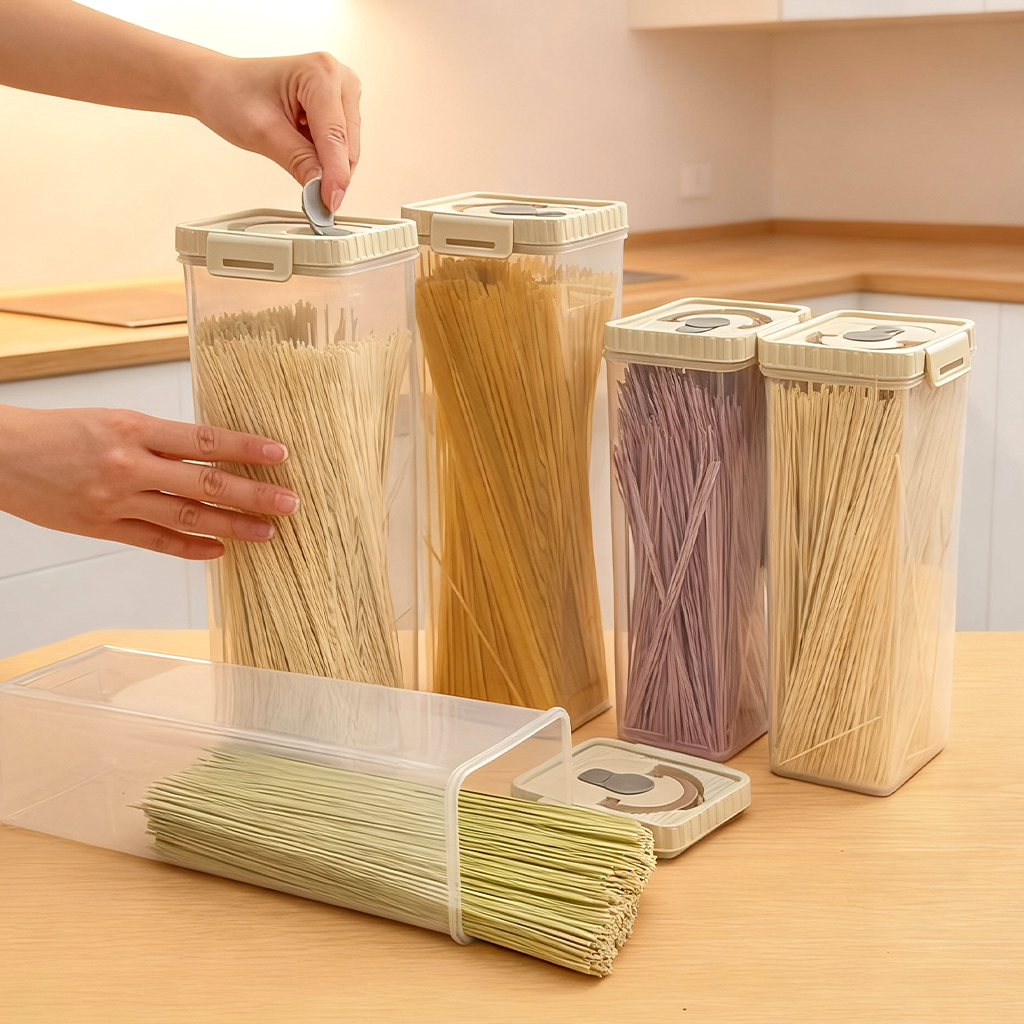 Noodles Sealed Storage Box Wit - Food Storage Box Set recension och pris