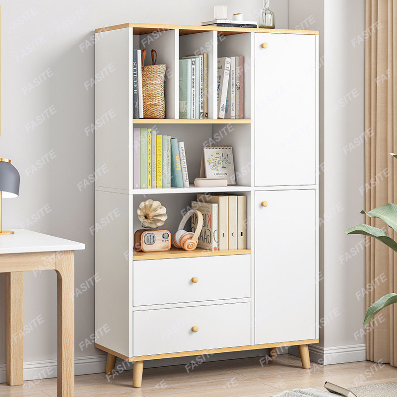 White bookshelf shelf floor to - Food Storage Locker recension och pris