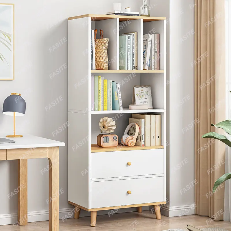 White bookshelf shelf floor to - Food Storage Locker recension och pris
