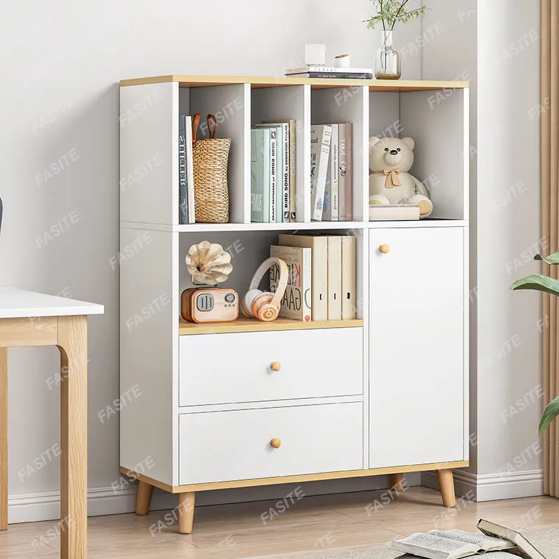 White bookshelf shelf floor to - Food Storage Locker recension och pris