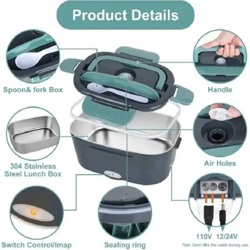 1.5L Portable Electric Lunch B - Portable Food Warmer recension och pris