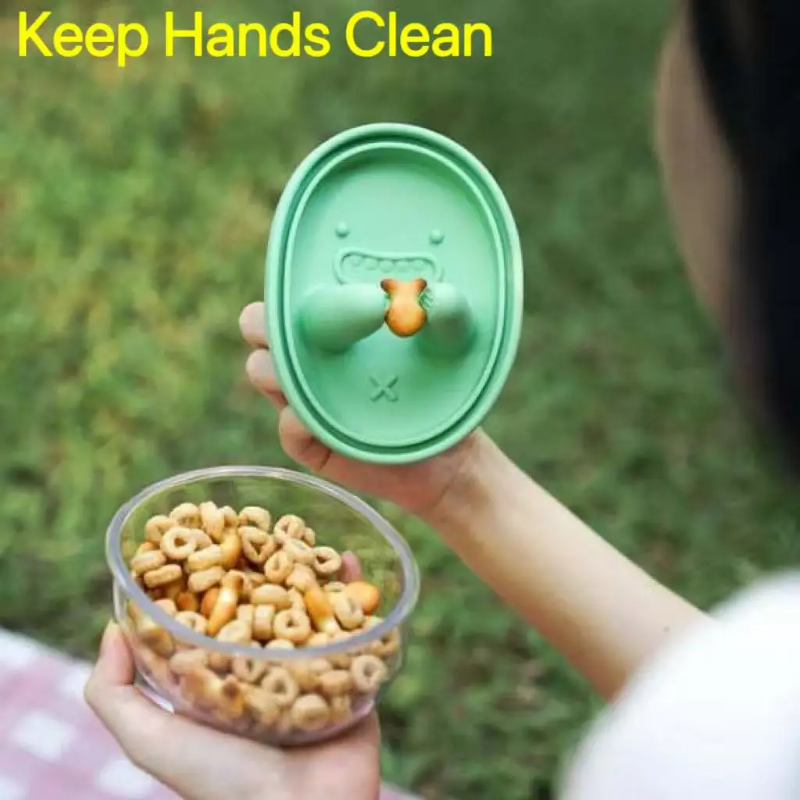 Hands-free snack box, no crumb - Food Storage Bowls recension och pris