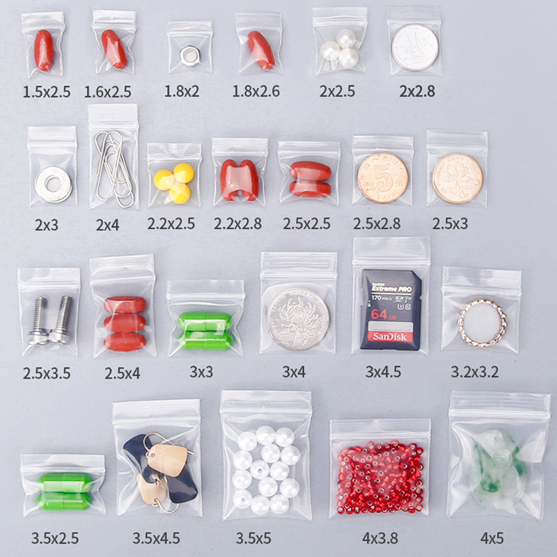 Mini Zip Lock Bags, Plastic Pa - Food Storage Locker recension och pris