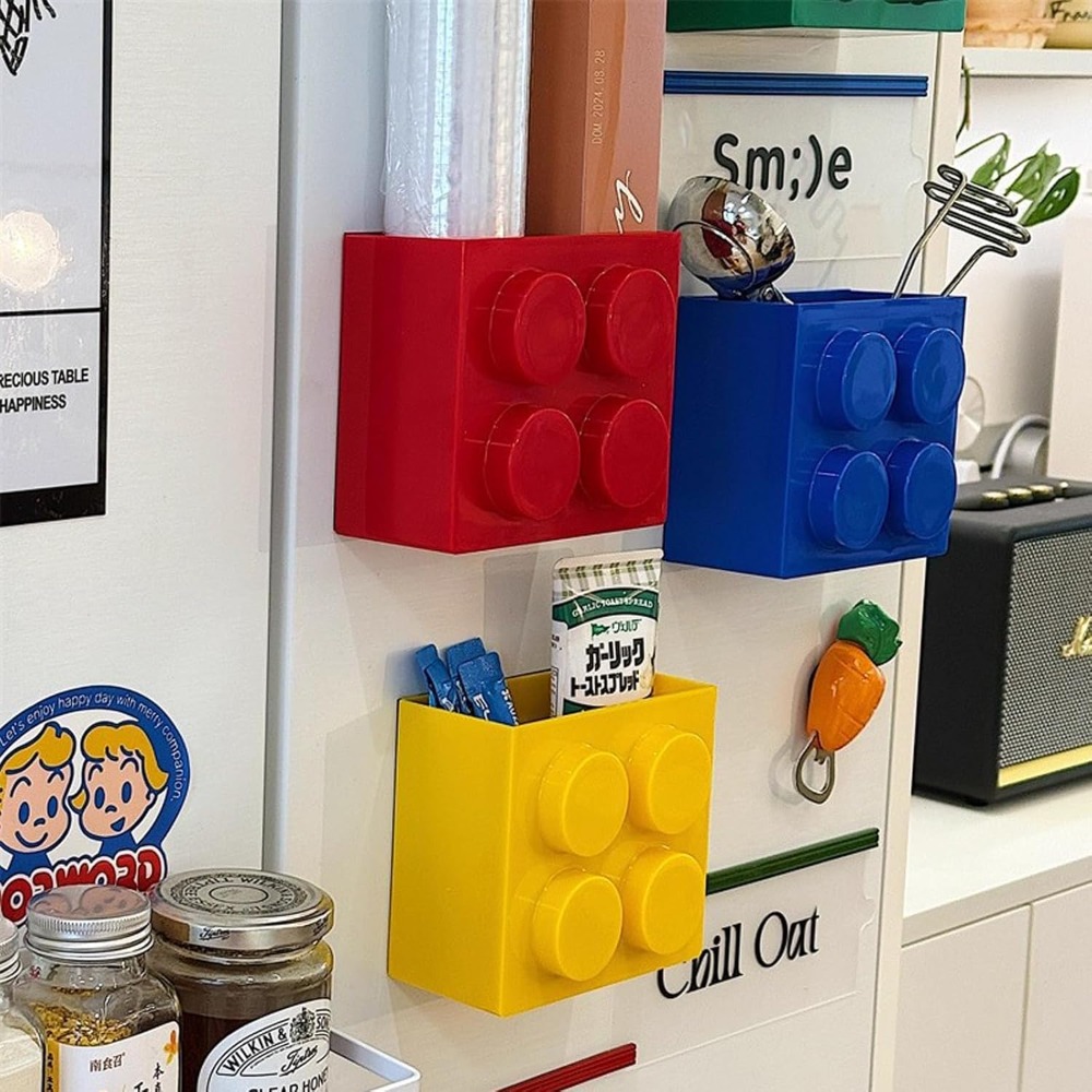 Lego-Style Magnetic Refrigerat - Food Storage Cabinet For Kitchen recension och pris