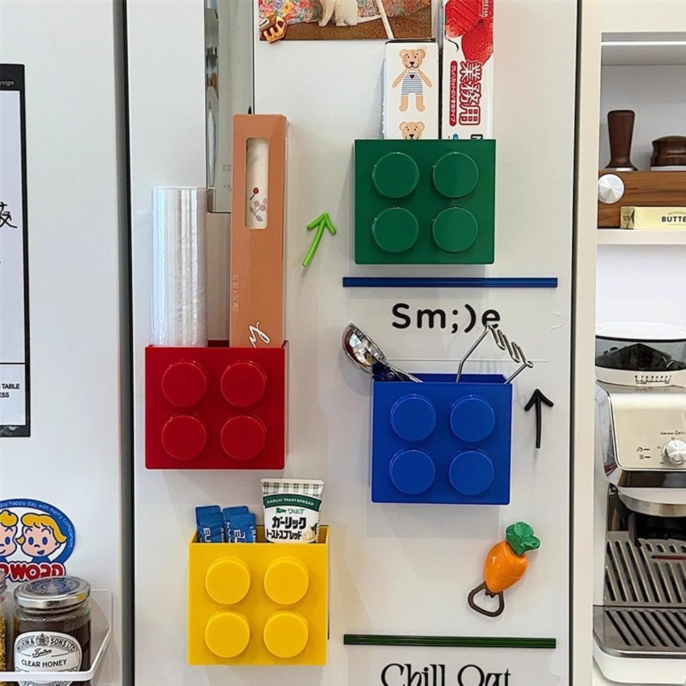 Lego-Style Magnetic Refrigerat - Food Storage Cabinet For Kitchen recension och pris