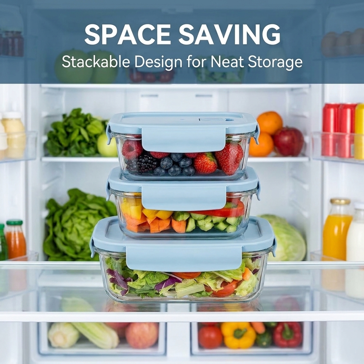 Sky Blue Glass Food Storage Co - Food Storage Silicone recension och pris