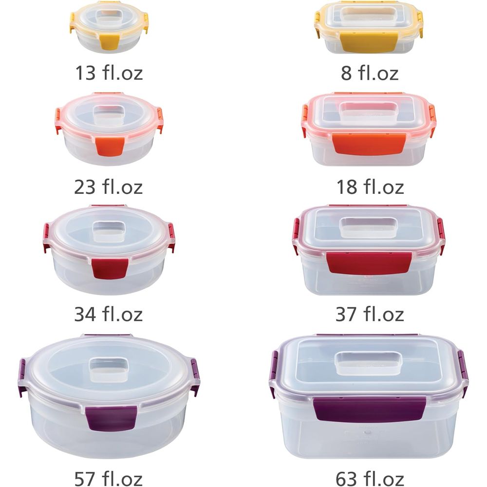 16-piece Plastic BPA Free Food - Food Storage Plastic recension och pris