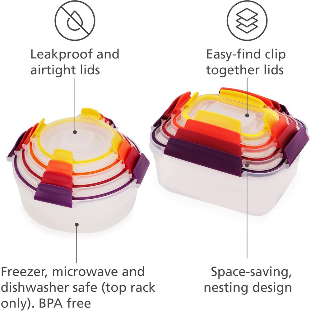 16-piece Plastic BPA Free Food - Food Storage Plastic recension och pris