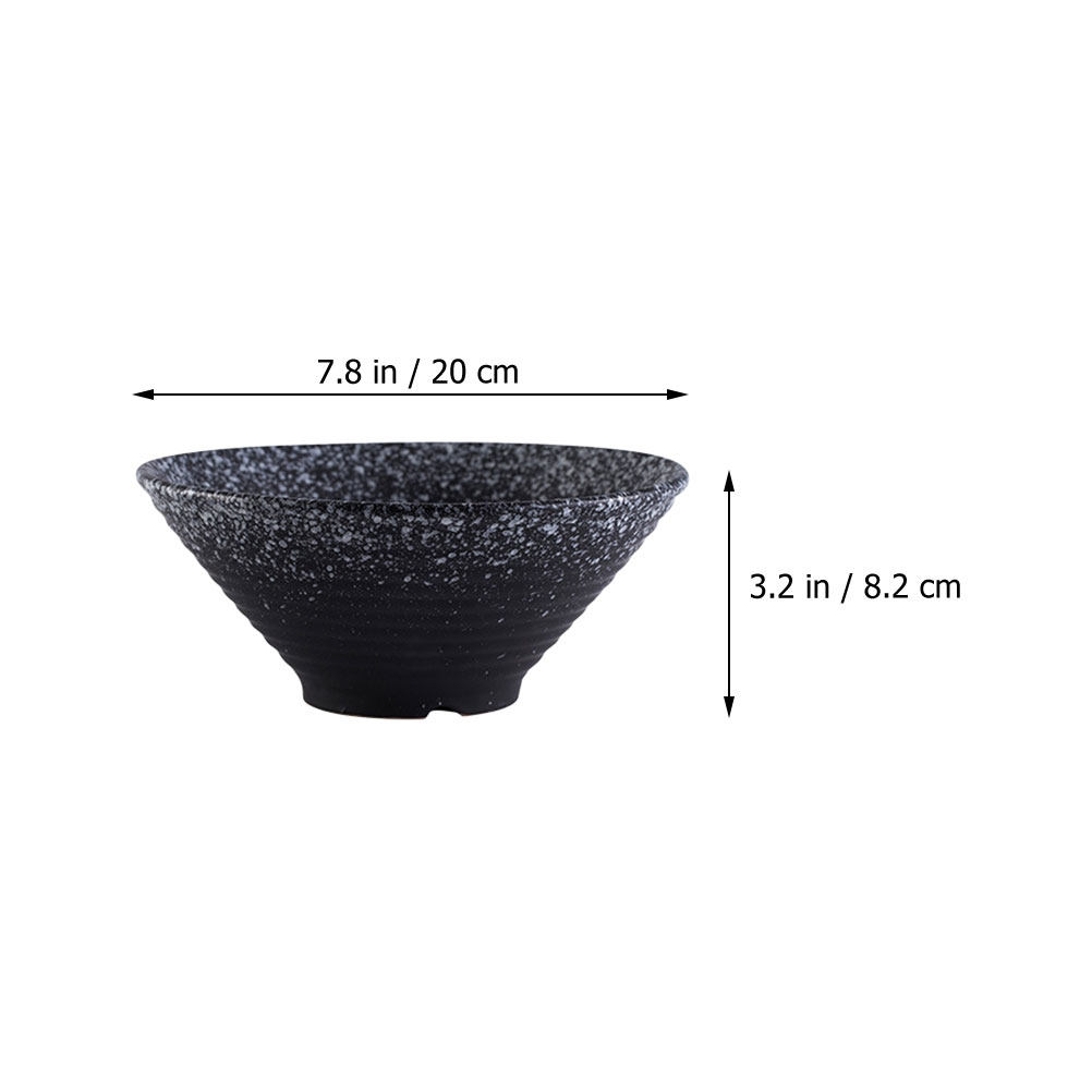 1Pcs Ceramic Ramen Bowl Black  - Food Storage In Restaurant recension och pris