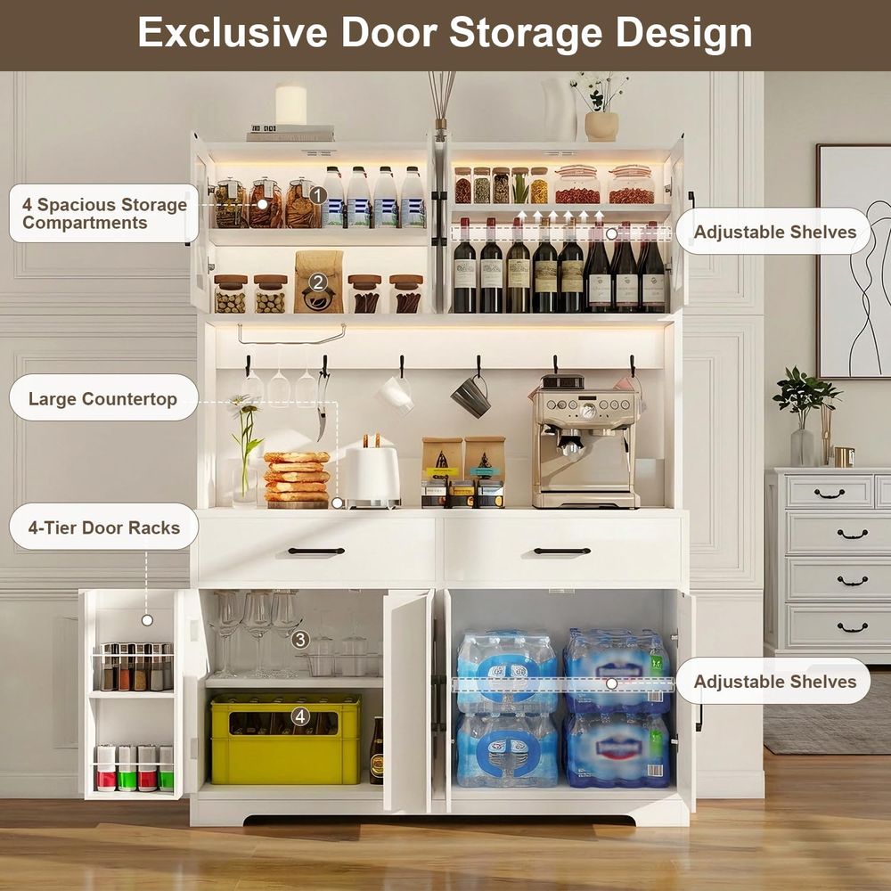 71-Inch Kitchen Pantry Cabinet - Food Storage Kitchen Cabinet recension och pris