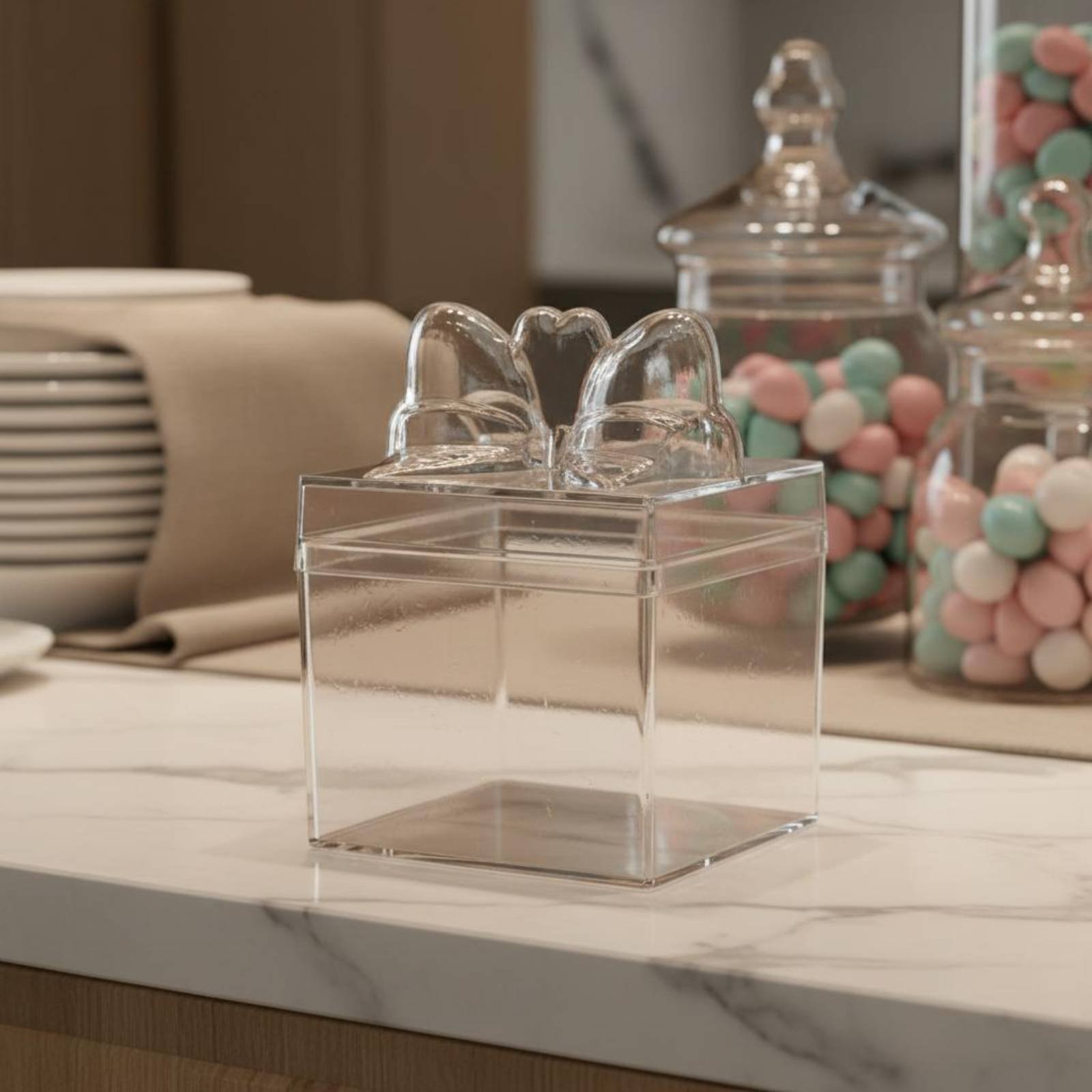 Clear Plastic Candy Box with R - Food Storage Plastic recension och pris