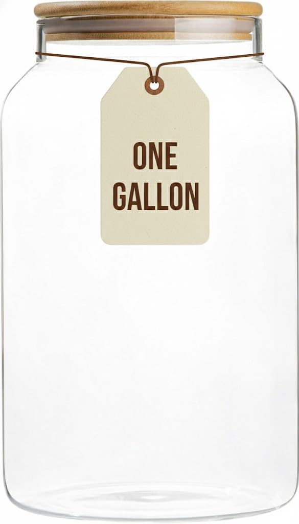 1 Gallon Glass Large Jar with  - Food Storage Plastic recension och pris