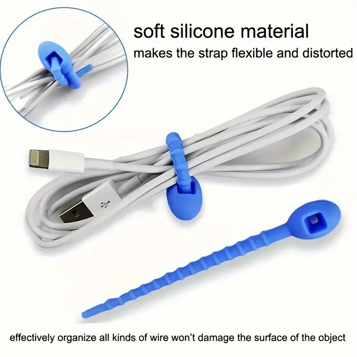 Silicone Reusable Cable Wire O - Food Storage Silicone recension och pris