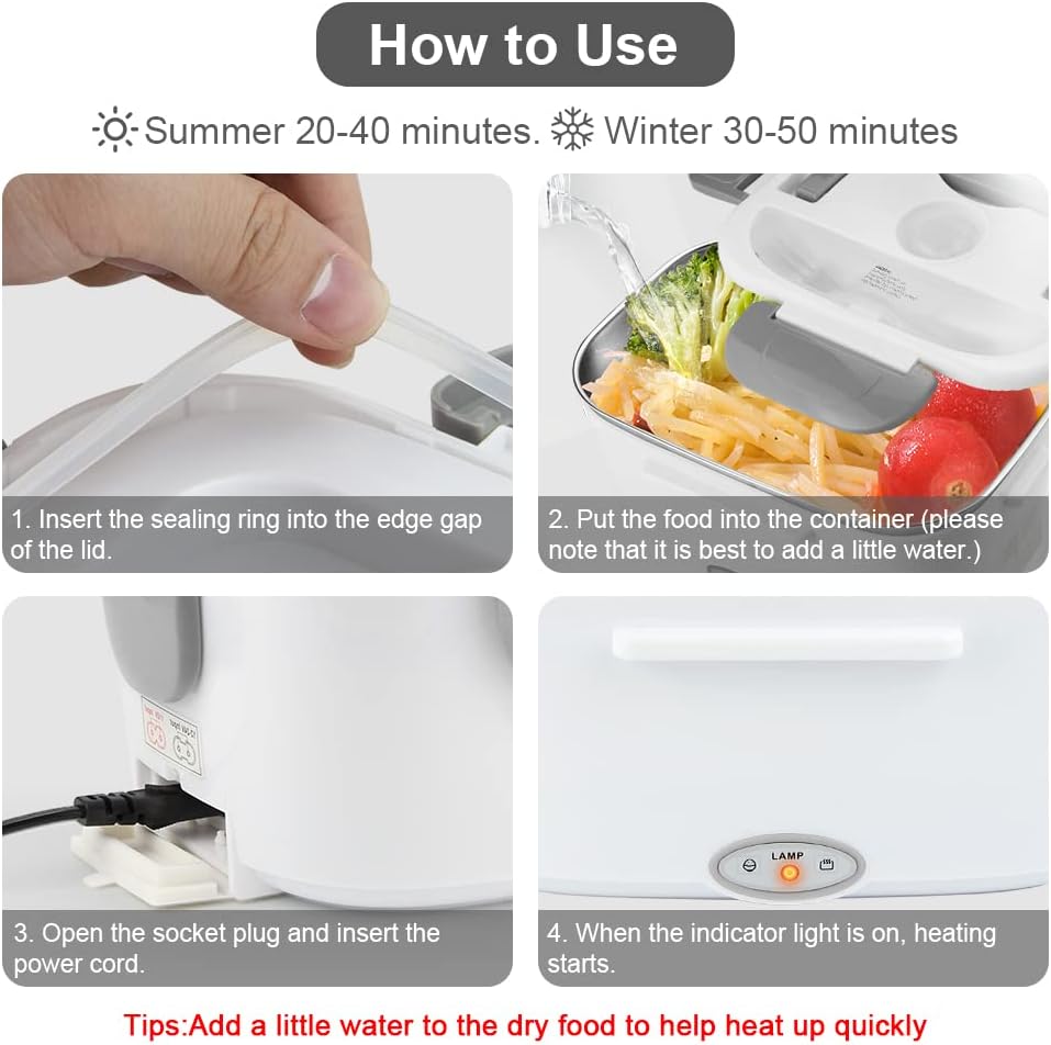 Portable Electric Lunch Box Fo - Portable Food Warmer recension och pris