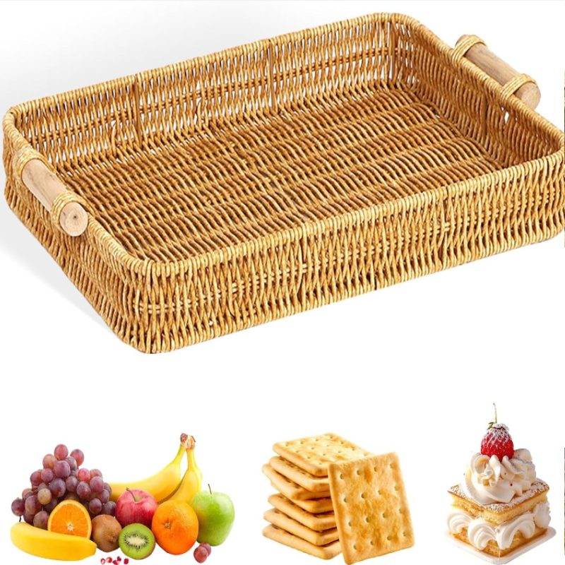 Wicker Tray Rectangular Rattan - Food Storage In Restaurant recension och pris