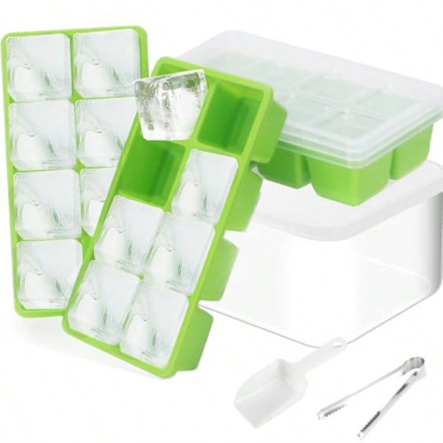 Ice Trays For Freezer With Lid - Food Storage Silicone recension och pris