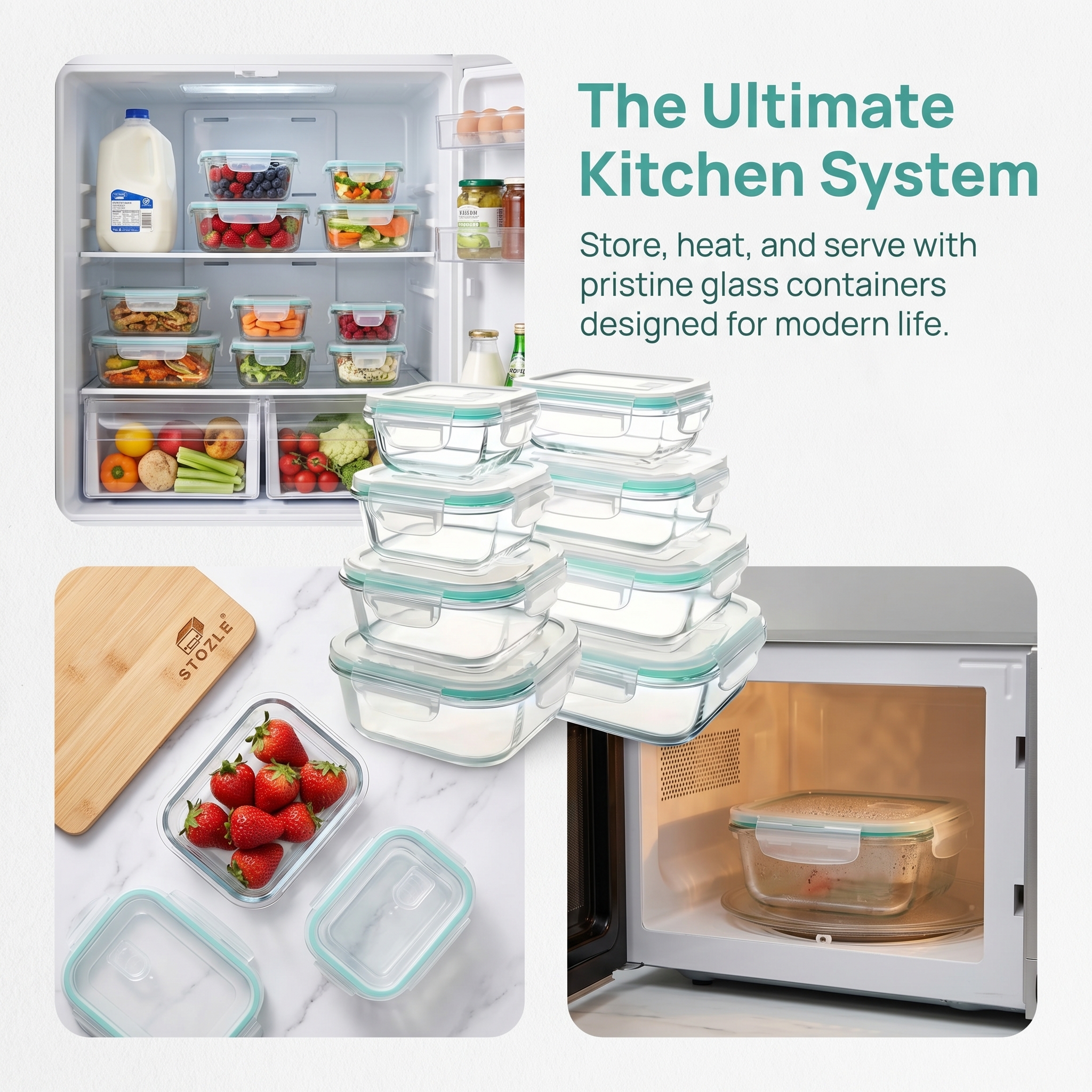 A set of 8 food storage contai - Food Storage For Refrigerator recension och pris