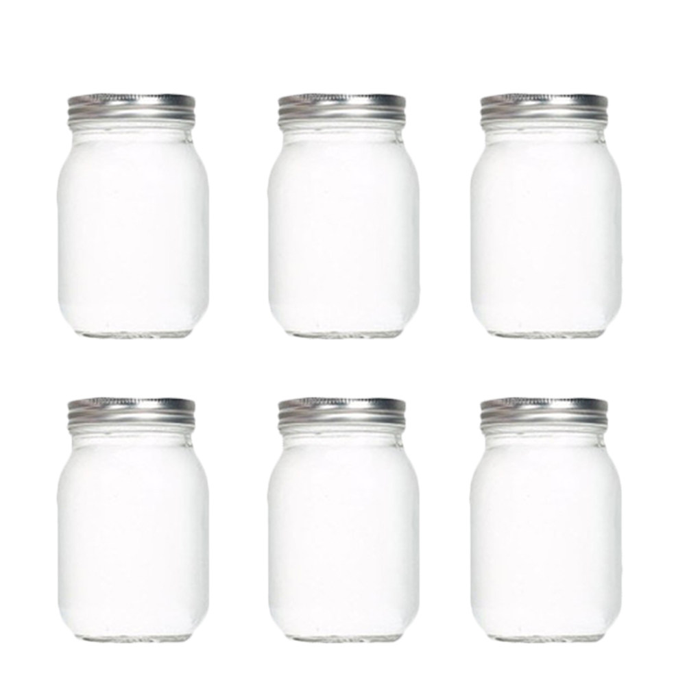 6Pcs Round Glass Food Storage  - Food Storage Jar Glass recension och pris