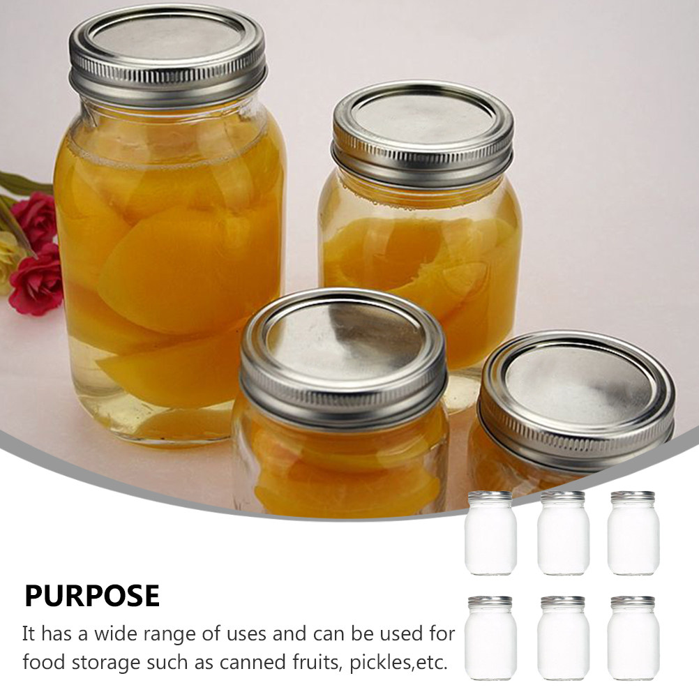 6Pcs Round Glass Food Storage  - Food Storage Jar Glass recension och pris