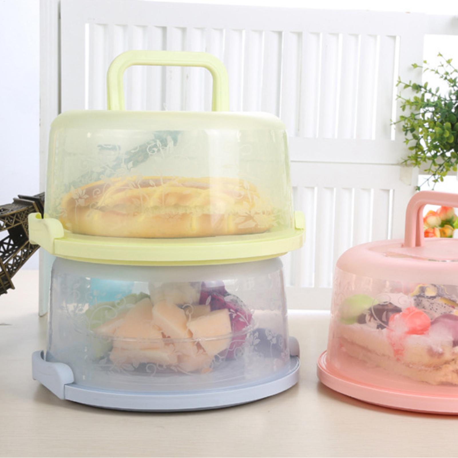 Handheld Cake Carrier Reusable - Food Storage Box Set recension och pris