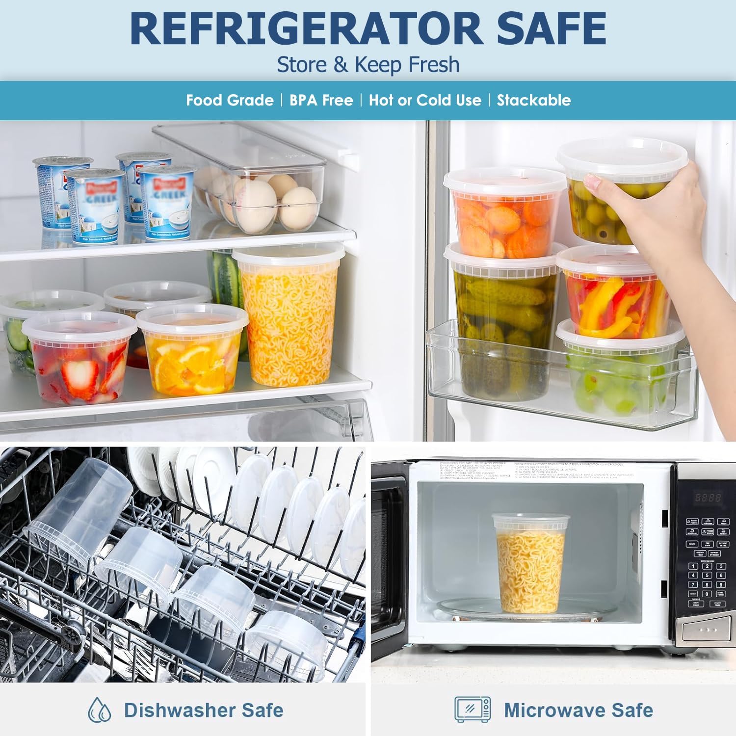 24pcs Deli Food Storage Contai - Food Storage Bowls recension och pris